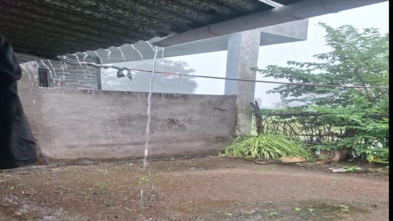 खकनार में जबरदस्त बारिश